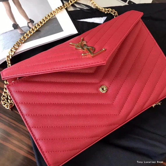Tony Luxuries CHAIN CASSANDRE YSL WALLET MATELASSÉ 0731